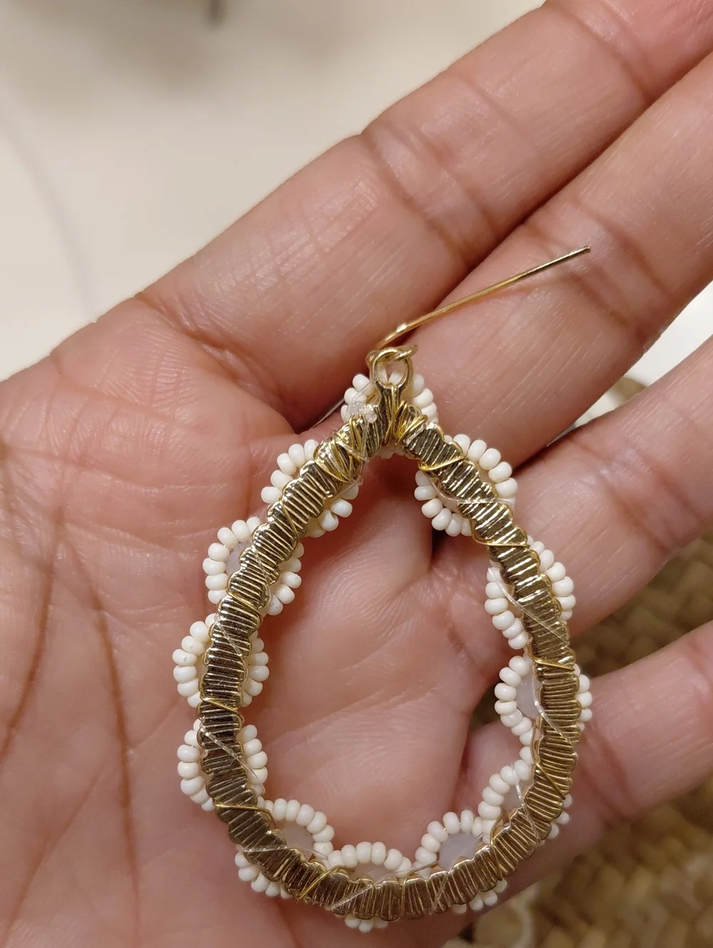 Anthropologie RAQUEL Beaded Dangle Earrings